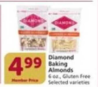 Vons Diamond baking almonds offer