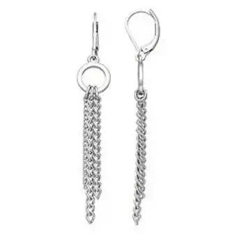 Kohl's Simply vera vera wang silver tone fringe chain drop earrings offer