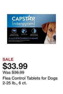 Tractor Supply Company Flea control tablets for dogs 2-25 lb., 6 ct. offer