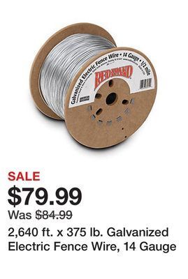Tractor Supply Company 2,640 ft. x 375 lb. galvanized electric fence wire, 14 gauge offer