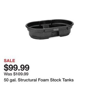 Tractor Supply Company 50 gal. structural foam stock tanks offer