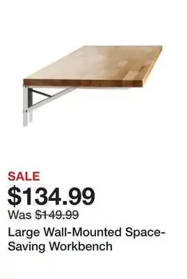 Tractor Supply Company Large wall-mounted space-saving workbench offer