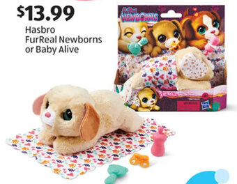 Aldi Hasbro FurReal Newborns or Baby Alive offer