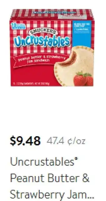 Walmart Unscrustables Peanut Butter & Strawberry Jam... offer