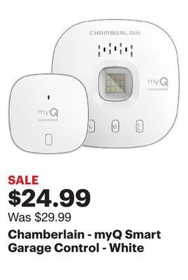 Best Buy Chamberlain - myq smart garage control - white offer