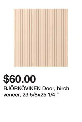 Ikea Björköviken door, birch veneer, 23 5/8x25 1/4 " offer