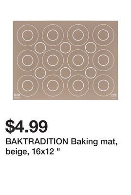 Ikea Baktradition baking mat, beige, 16x12 " offer