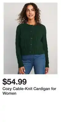 Old Navy Cozy cable-knit cardigan for women offer
