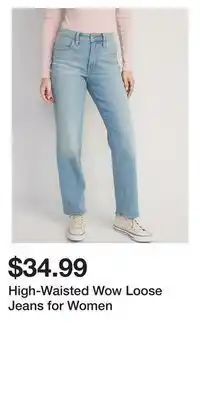Old Navy High-waisted wow loose jeans for women offer