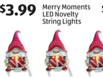 Aldi Merry Moments Led Novelty String Lights offer