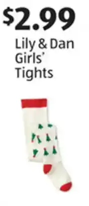 Aldi Lily & Dan Girls' Tights offer