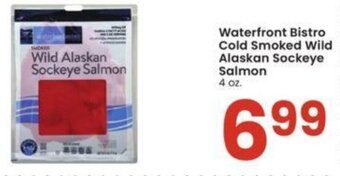 Albertsons Waterfront Bistro Cold Smoked Wild Alaskan Sockeye Salmon 4 oz. offer
