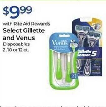 Rite Aid Gillette and venus offer