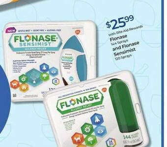 Rite Aid Flonase and flonase sensimist offer