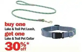 Meijer Lake & trail pet leash, lake & trail pet collar offer
