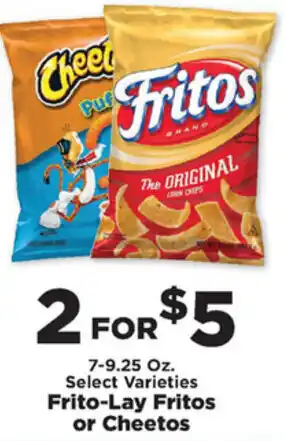 IGA Frito-Lay Fritos or Cheetos 7-9.25 oz offer