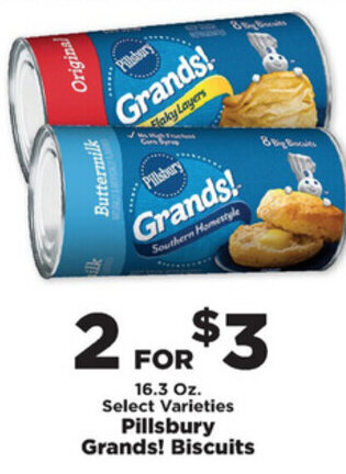 IGA Pillsbury Grands! Biscuits 16.3 oz offer