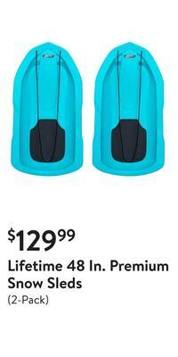 Walmart Lifetime 48 in. premium snow sleds offer