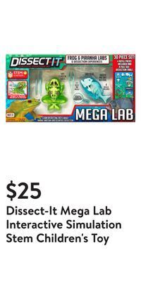 Walmart Dissect-it mega lab interactive simulation stem children's toy offer