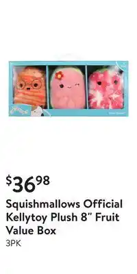 Walmart Squishmallows official kellytoy plush 8" fruit value box offer
