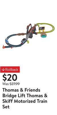 Walmart Thomas & friends bridge lift thomas & skiff motorized train set offer