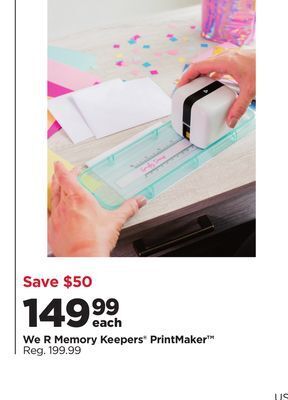 Michaels We r memory keepers® printmaker™ offer