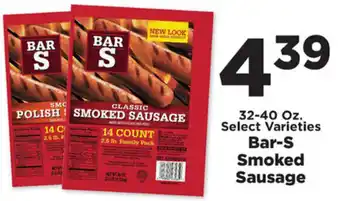 IGA Bar-S Smoked Sausage 32-40 Oz offer