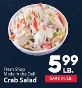 IGA Crab Salad 5.99 offer