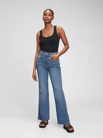 Gap High rise vintage flare jeans with washwell offer