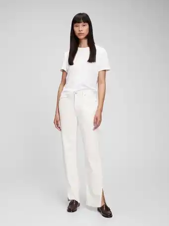 Gap Mid rise '90s loose split-hem jeans with washwell offer