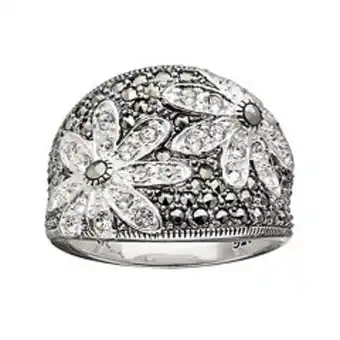 Kohl's Lavish by tjm sterling silver crystal flower ring offer