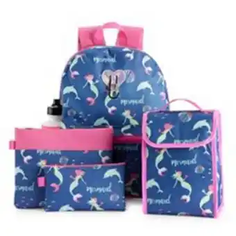 Kohl's Girls print backpack 6-piece set offer
