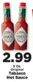 IGA Tabasco Hot Sauce 5 oz offer