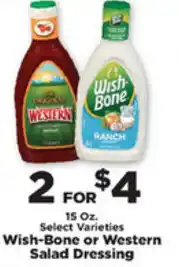 IGA Wish-Bone or Western Salad Dressing 15 oz offer