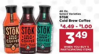 IGA Stök Cold Brew Coffee 48oz offer