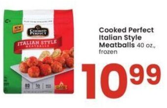 Albertsons Cooked Perfect Italian Style Meatballs 40 oz. offer