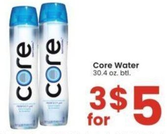 Albertsons Core Water 30.4 oz. btl. offer