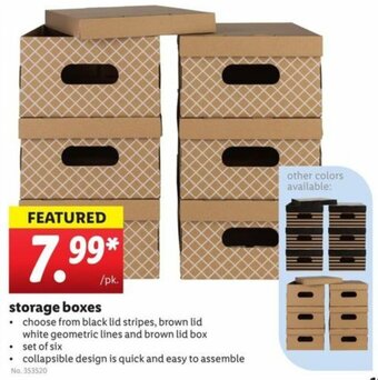Lidl Storage Boxes offer