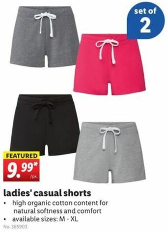Lidl Ladies Casual Shorts offer