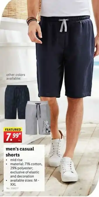 Lidl Men's Casual Shorts offer