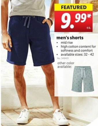 Lidl Men's Shorts offer