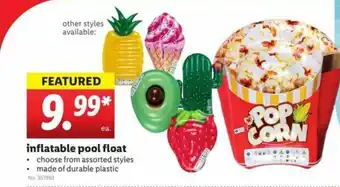 Lidl Inflatable Pool Float offer