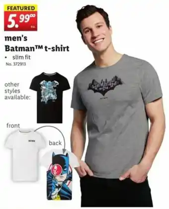 Lidl Men's Batman T-Shirt offer