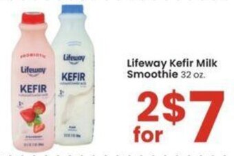 Albertsons Lifeway Kefir Milk Smoothie 32 oz. offer