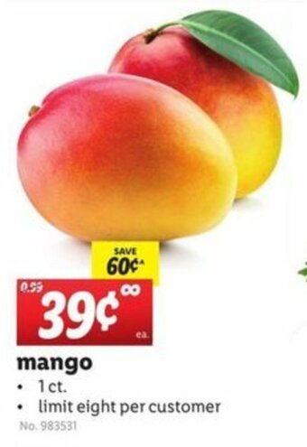 Lidl Mango offer