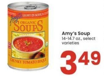 Albertsons Amy's Soup 14-14.7 oz., offer