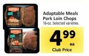 Safeway Adaptable Meals Pork Loin Chops 16oz offer