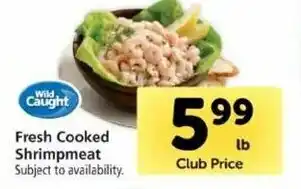 Safeway Fresh Cooked Shrimpmeat offer