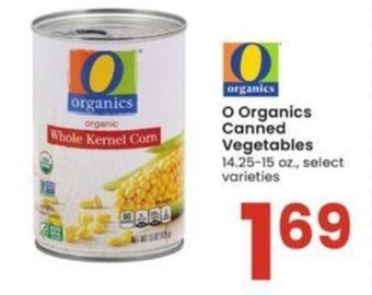Albertsons O Organics Canned Vegetables 14.25-15 oz. offer