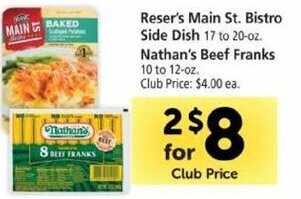 Safeway Reser's Main St. Bistro Side Dish offer